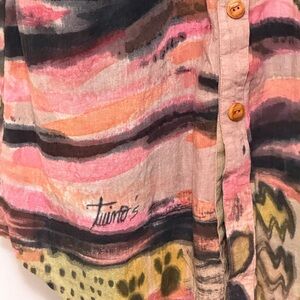 Vintage Swim Suit Cover Up - TUINOS Cotton Wearable Art Cover Up/Dress